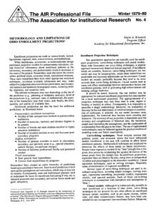 APF-004-1979-Winter_Methodology-and-Limitations-of-Ohio-Enrollment-Projections