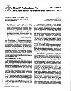 APF-008-1980-Winter_IR-and-External-Agency-Reporting-Responsibility