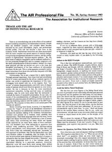 APF-016-1983-Spring_Triage-and-the-Art-of-Institutional-Research