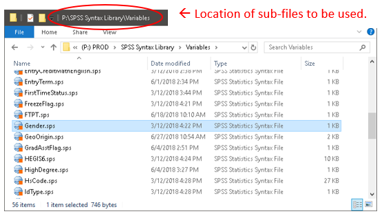 Syntax Library example